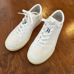 Rothy’s Lace Up Sneaker.  Bright White.  W 7.5